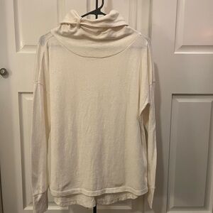 PrAna Cream Colored Turtleneck Shirt